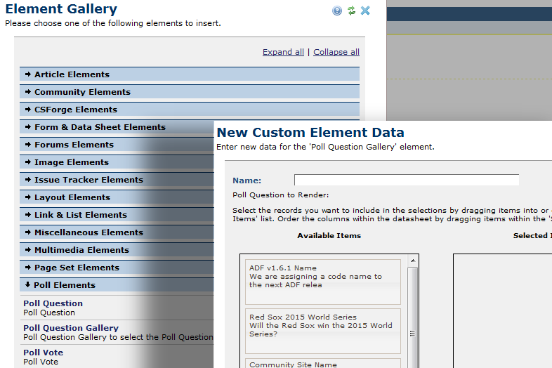 Poll Element